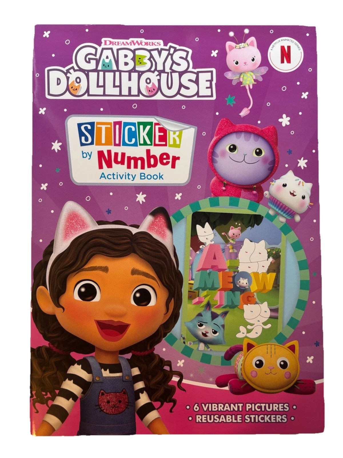 Gabby's dollhouse Sticker By Number Books