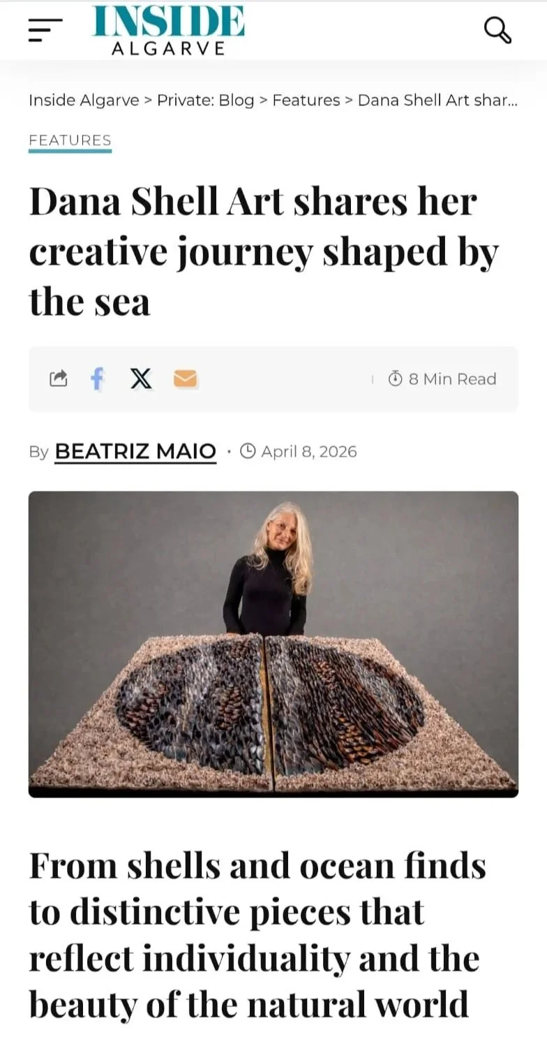 Inside Carvoeiro - contemporary wall art made from natural seashells