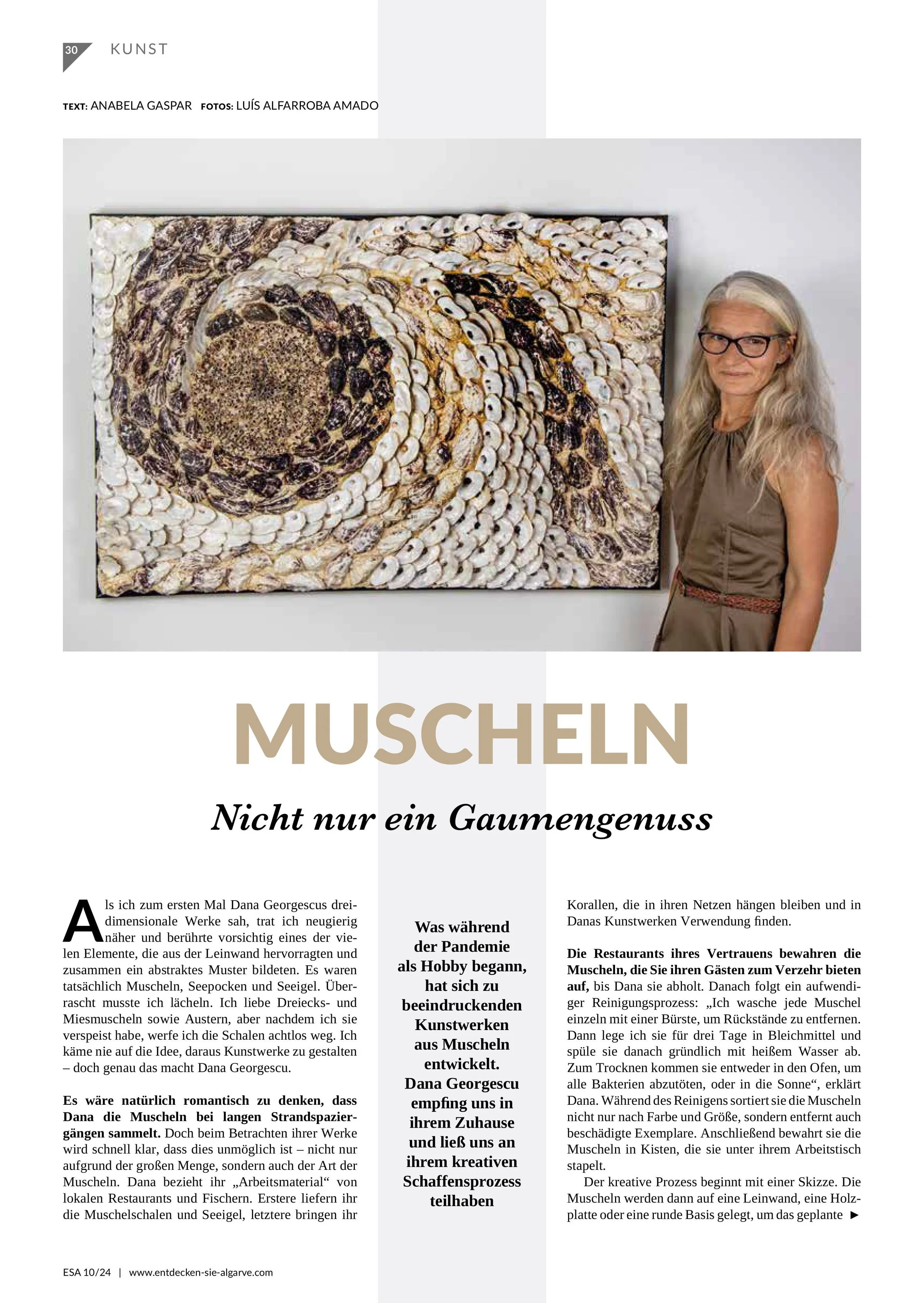 Geman managazine, article about Dana