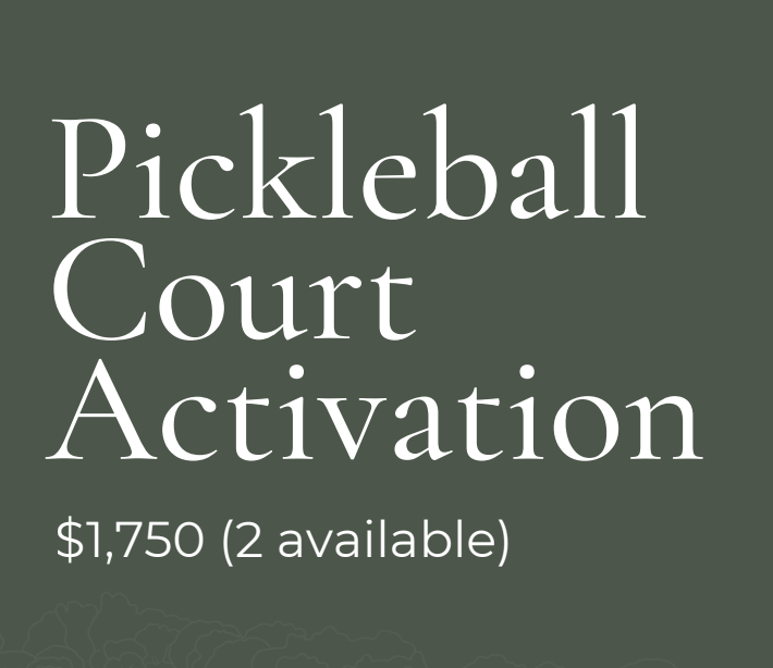 Pickleball Court Sponsor