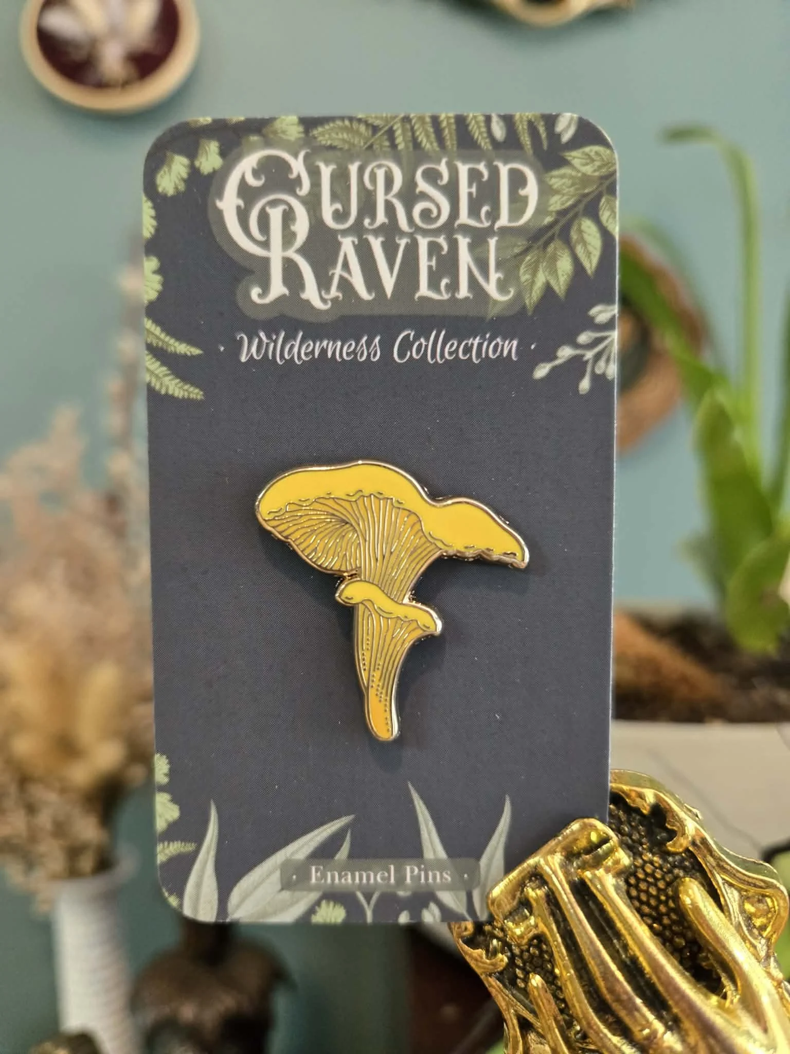 Chanterelle Mushroom Pin
