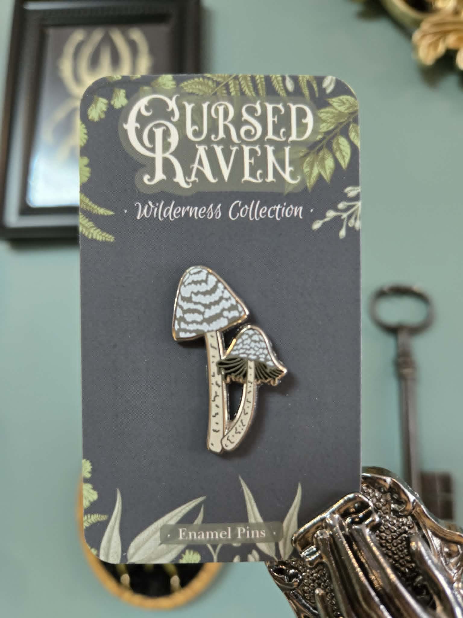 Ink Cap Mushroom Pin