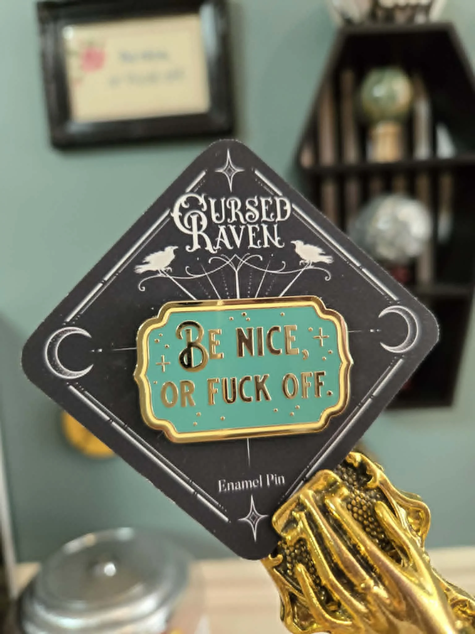 Be Nice Pin Turquoise