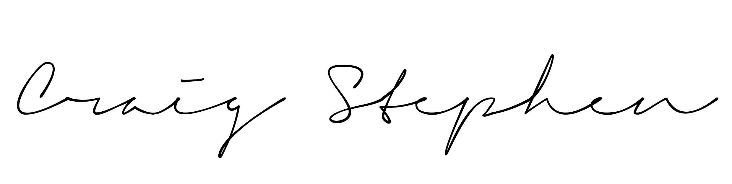 Signature of Craig Stephen.