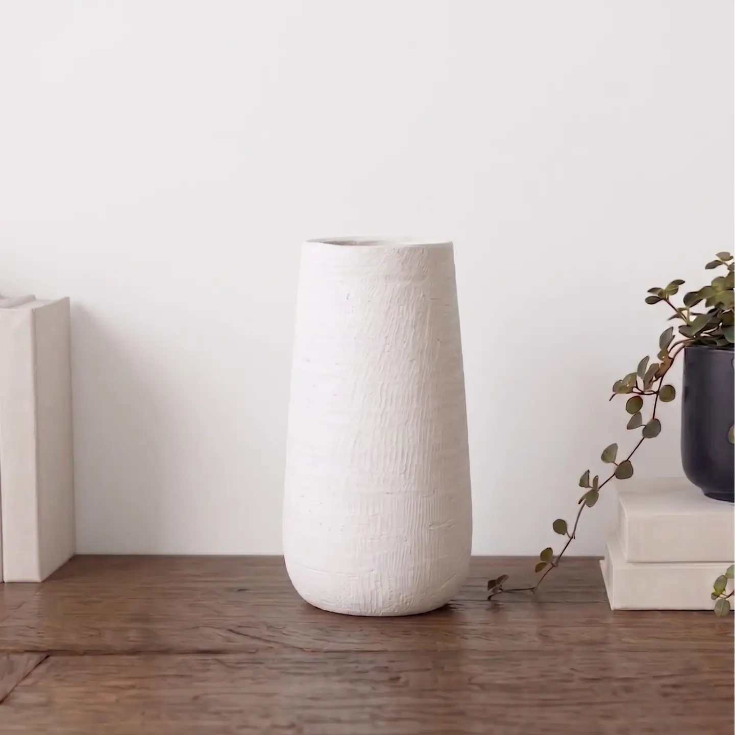 White Studio Vase