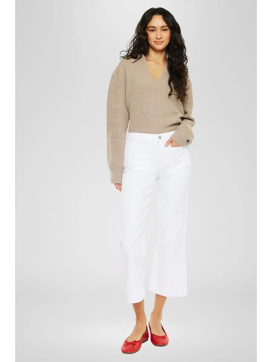 HIGH RISE RELAXED CROPPED FLARE JEANS
