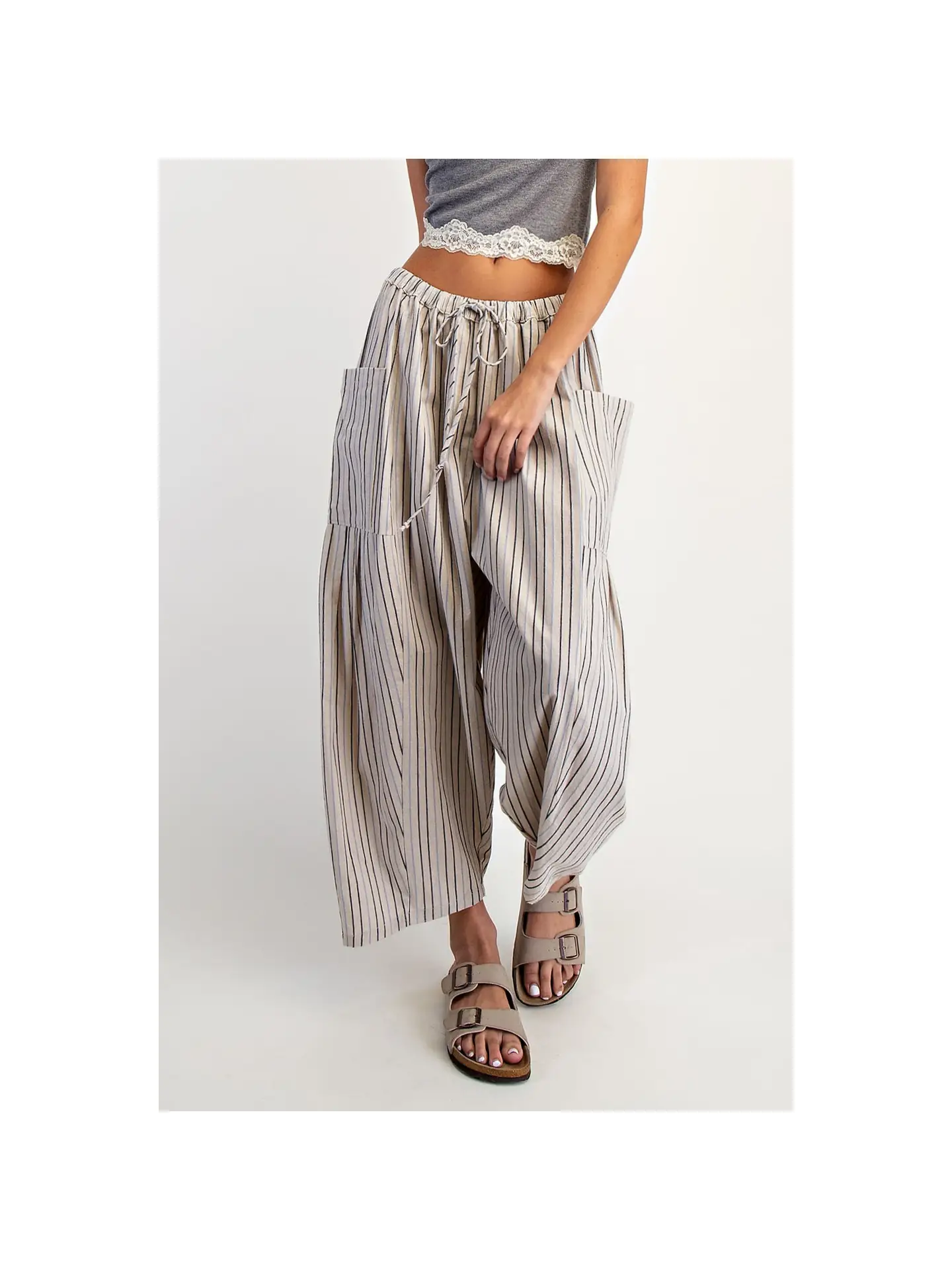 Wide Stripe Leg Pants