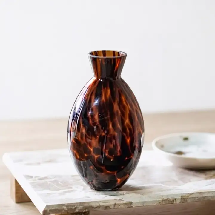 Tortoise Glass Vase