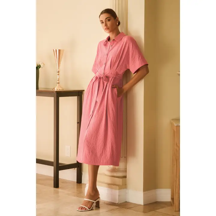 Solid Airflow Shirt Dress