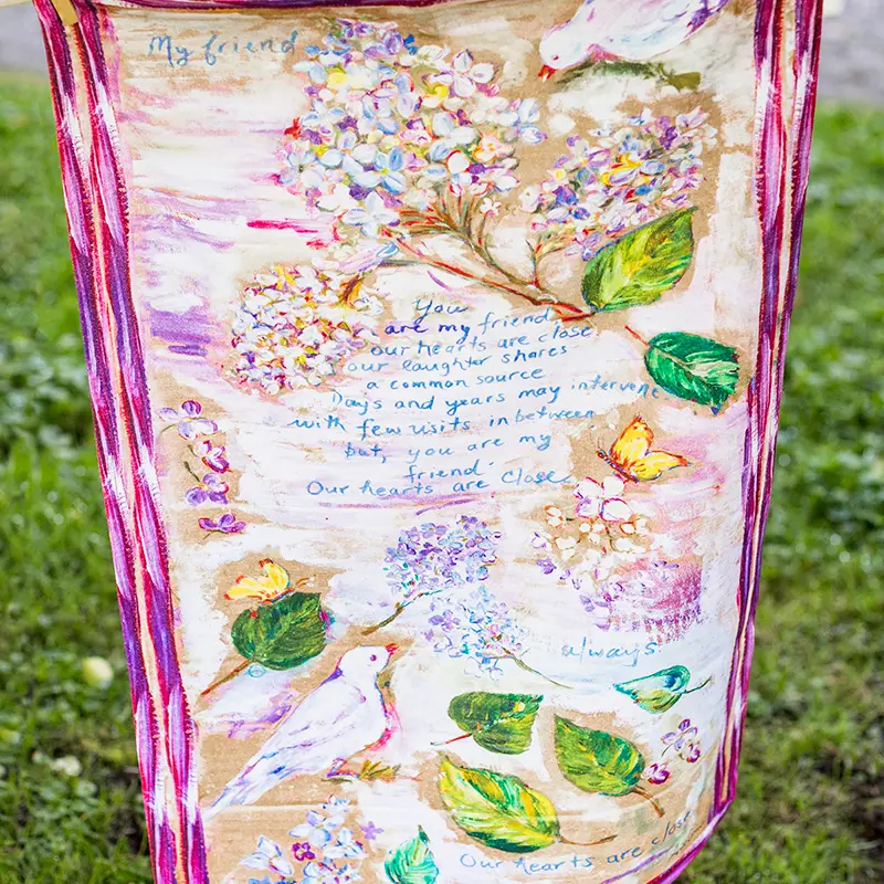 My Friend Watercolor Tea Towel