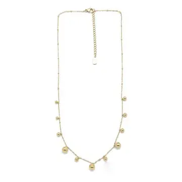 Gold Drop Delicate Short Necklace