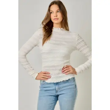 Lettuce Edge Knit Top
