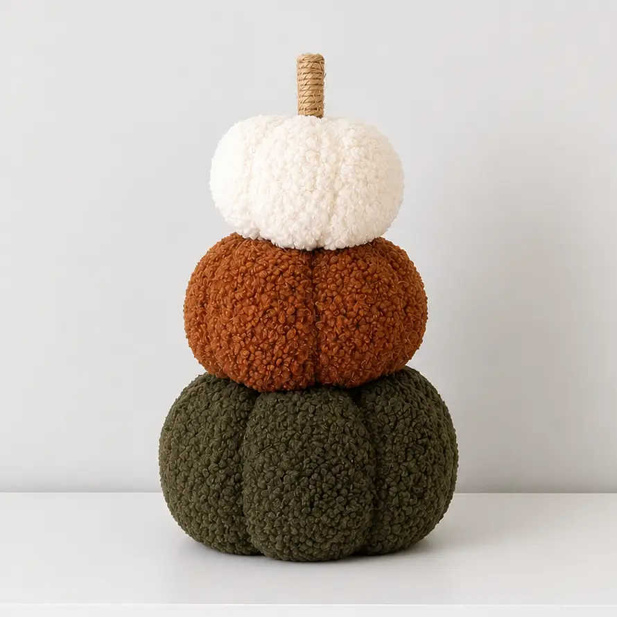 Plush Pumpkin Stack