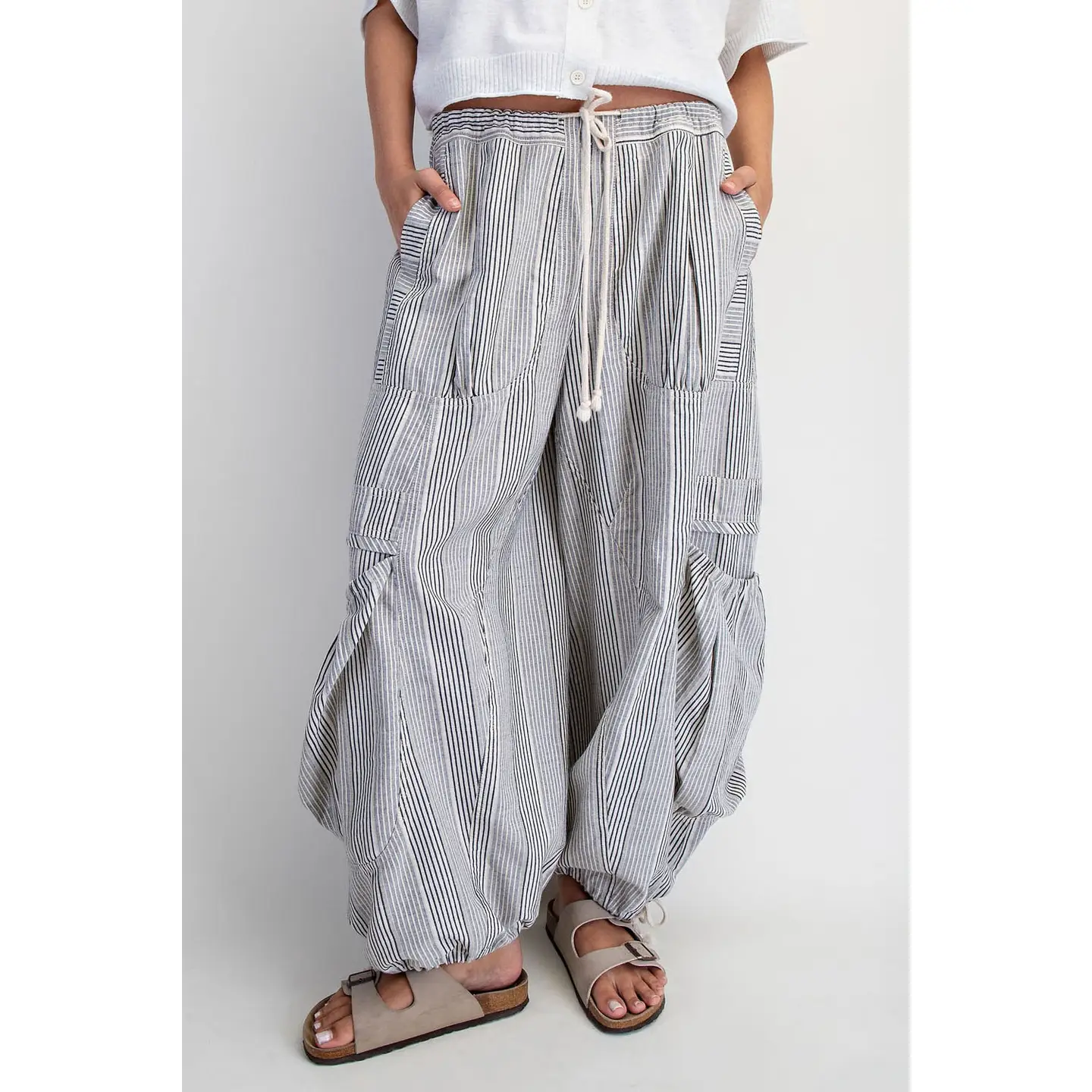 Low-Rise Parachute Pants