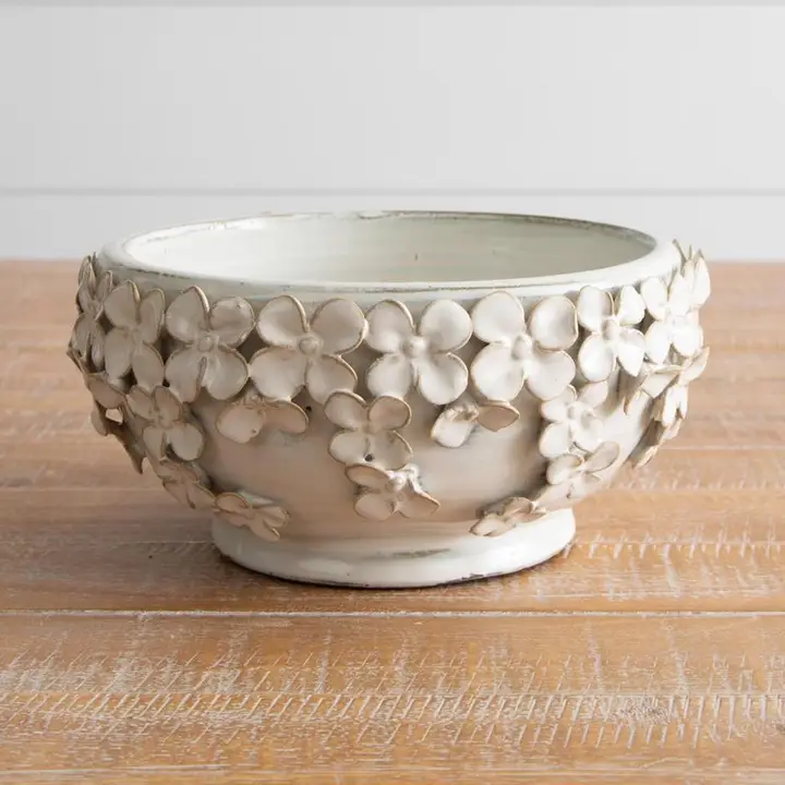 3D Sculpted Florals Bowl