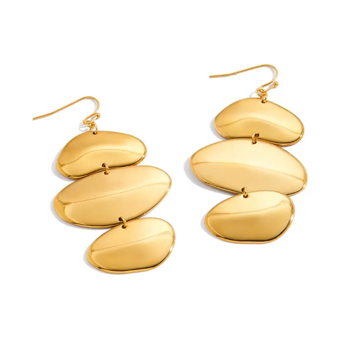 18k Gold Plated Dangle Earrings