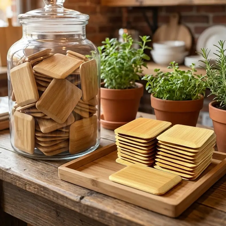 Eco-Friendly Bamboo Pot Scraper