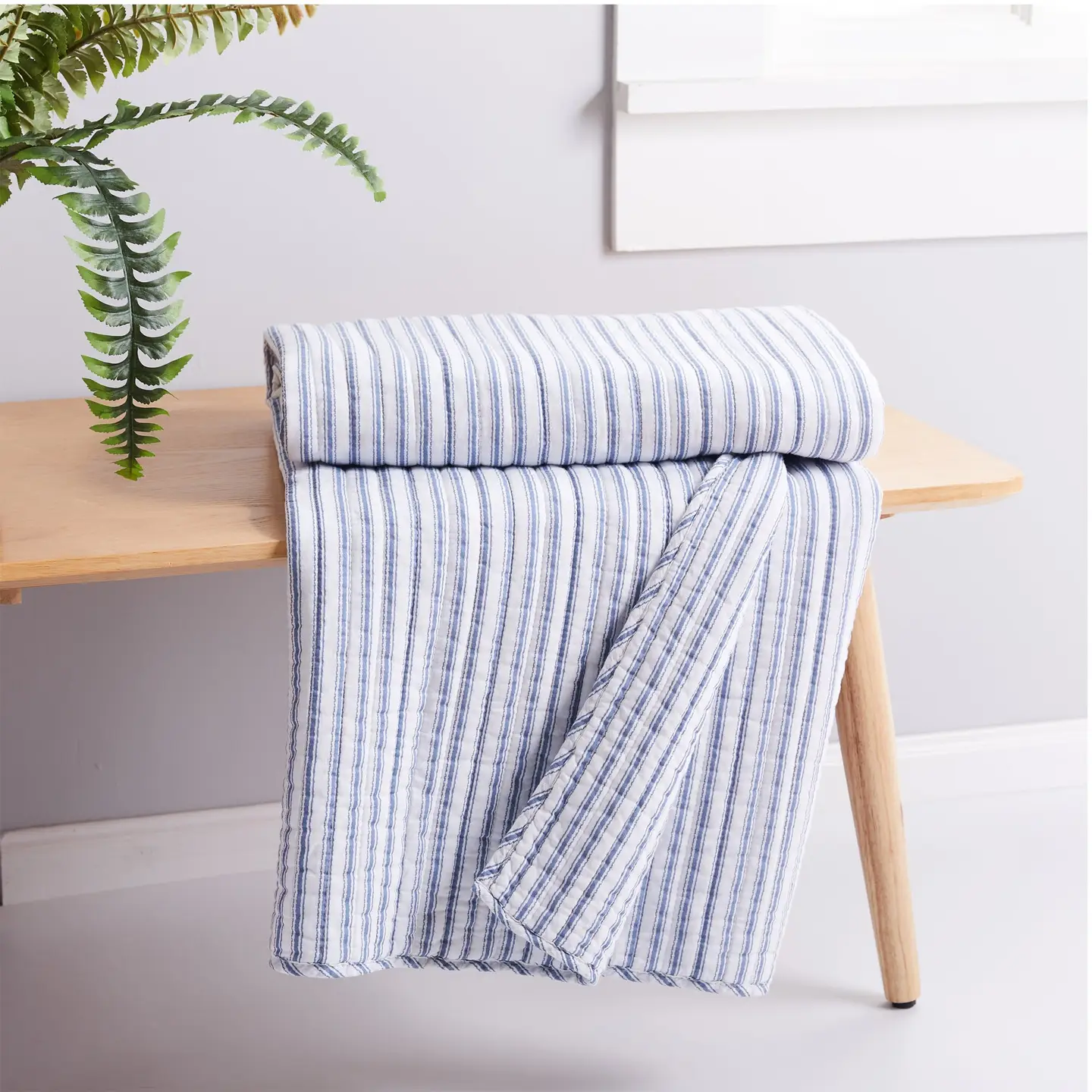Tobago Stripe Reversible Quilted Throw