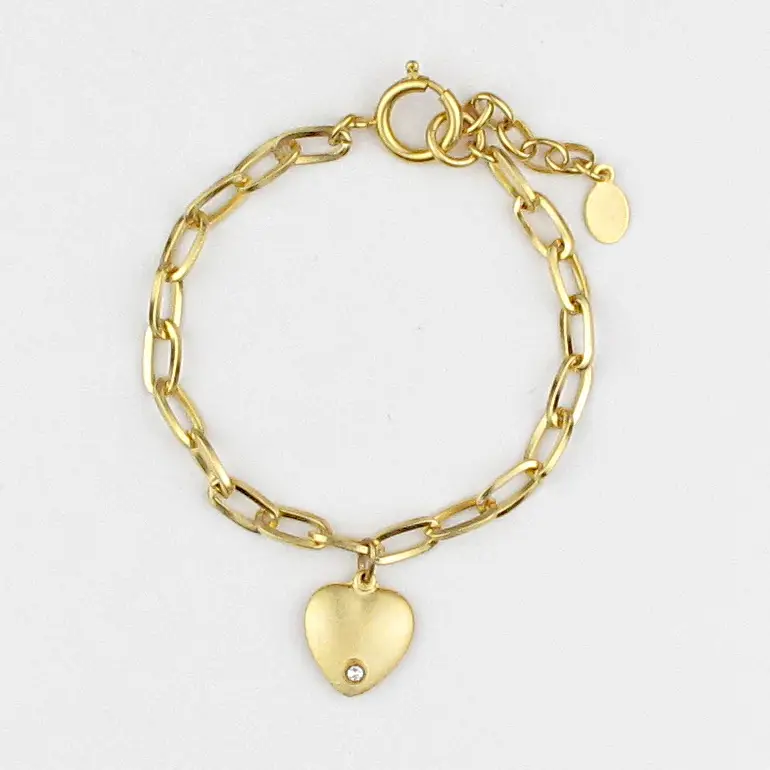 Forget Me Not Heart Bracelet
