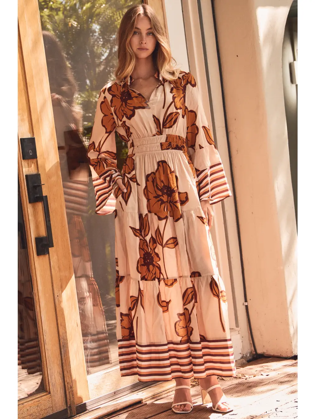 Floral Printed Midi Dress
