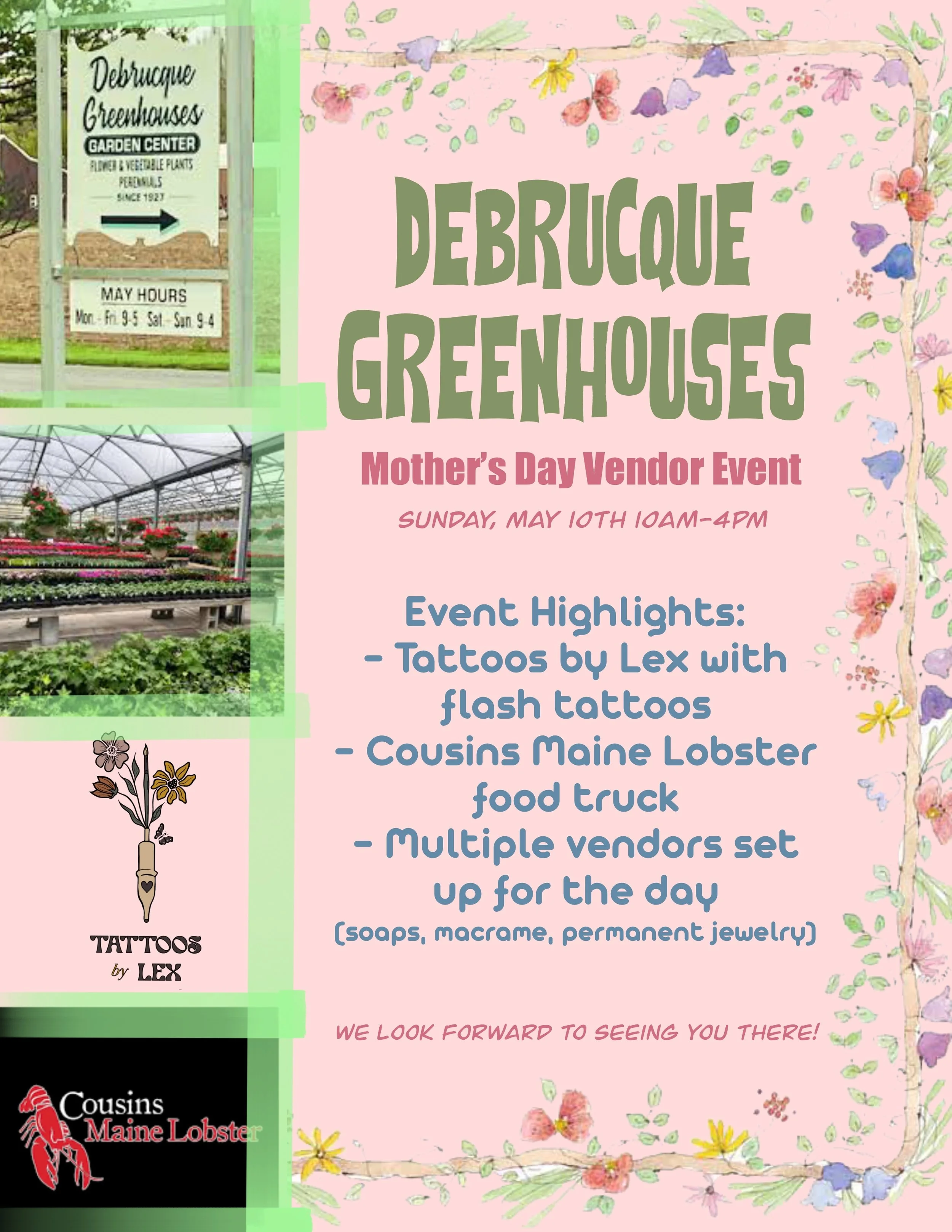 Mother’s Day at Debrucque Greenhouses