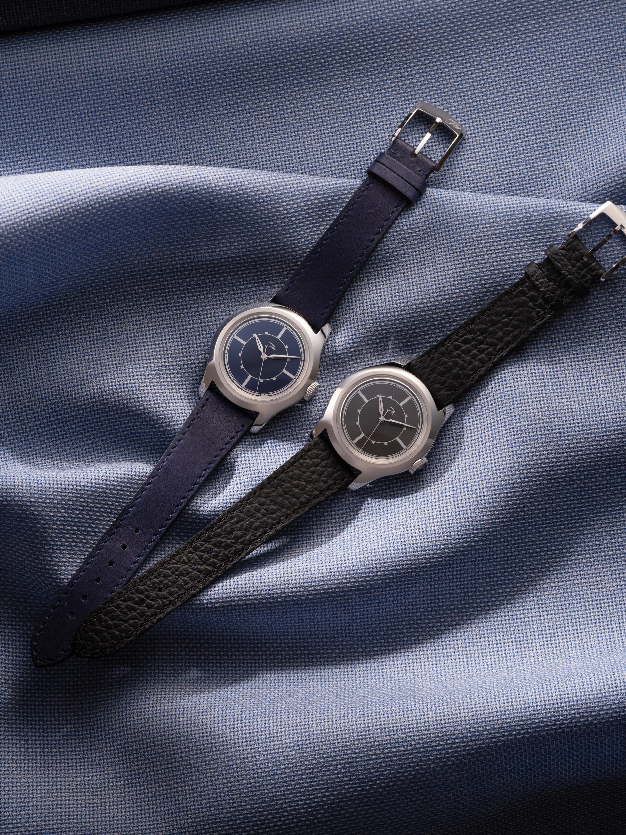 Temporal Works Sector Dial Watch Jean Rousseau Straps