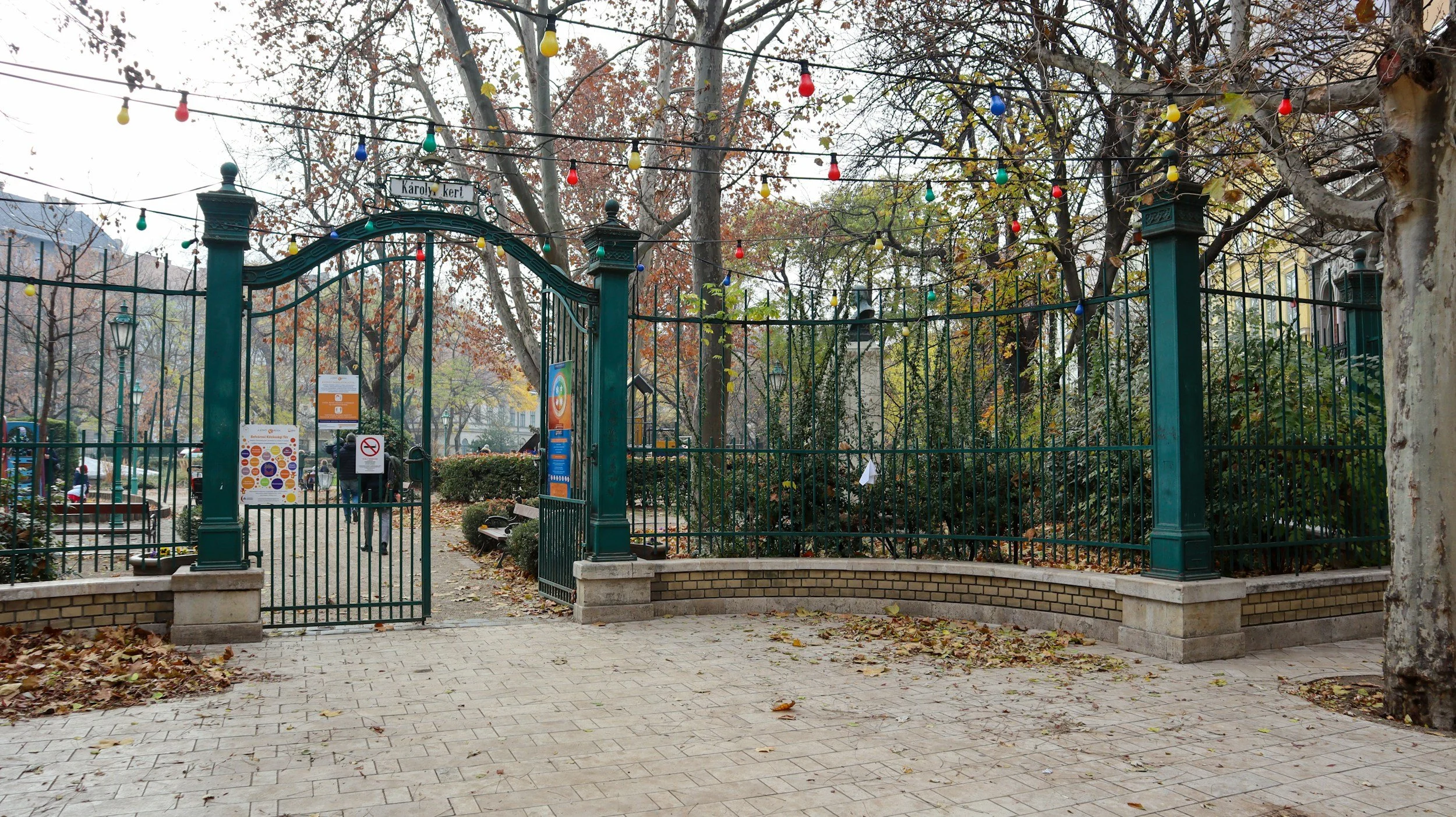 Cute park in Budapest downtown