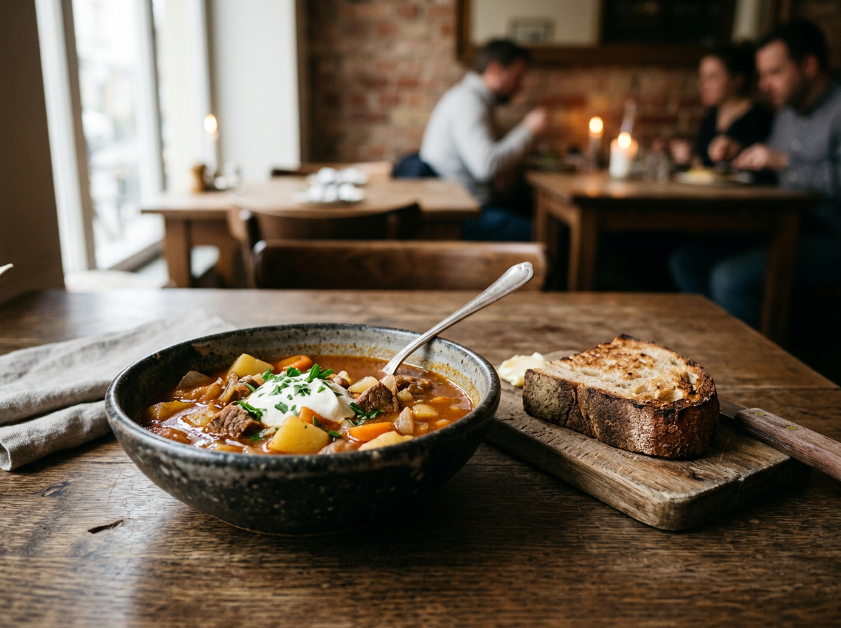best goulash soup in budapest hungary