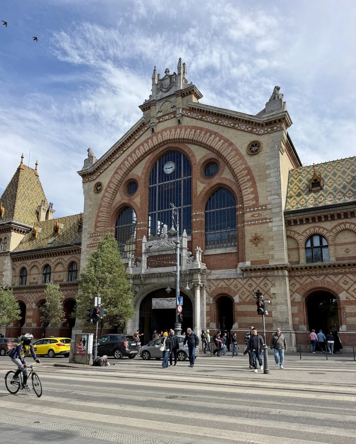 The Great Market Hall's building in Budapest from 1896