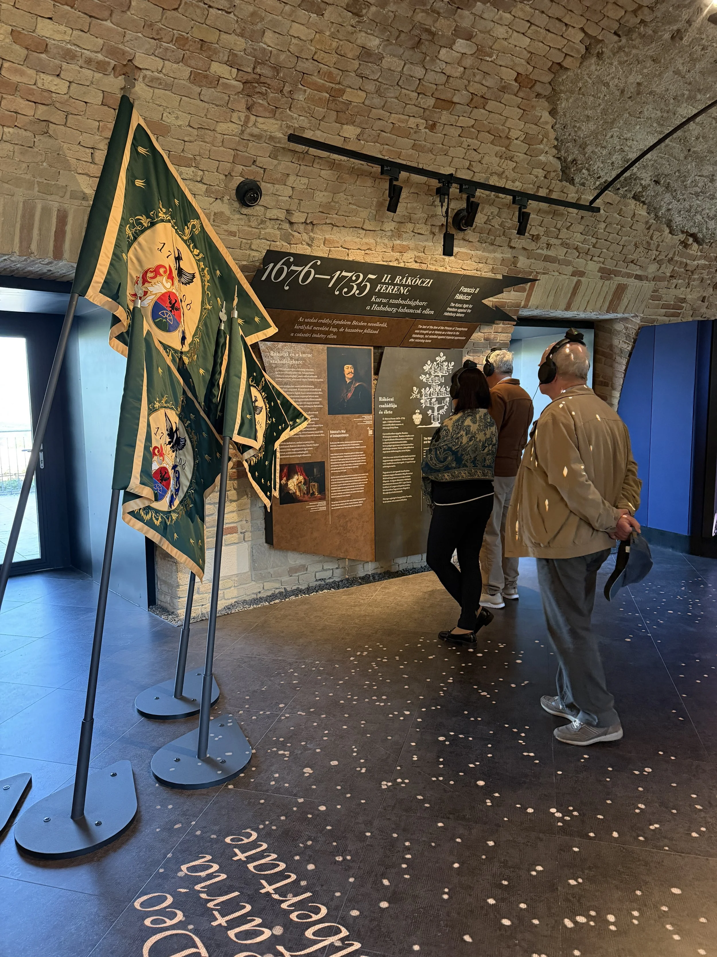 Visitors exploring the Bastion of Liberty exhibition inside the Citadella, Budapest 2026