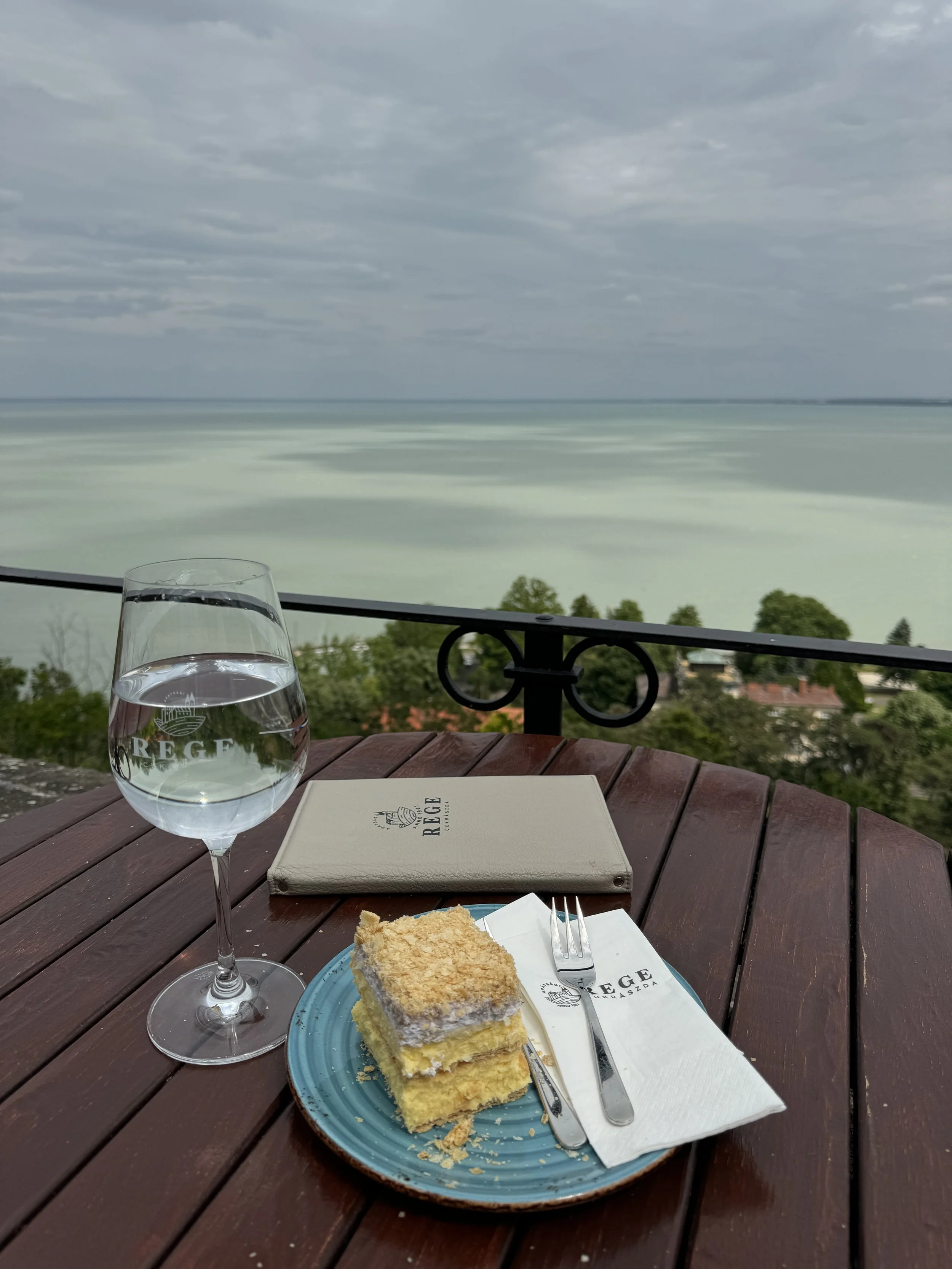 Lavender krémes cake in Tihany