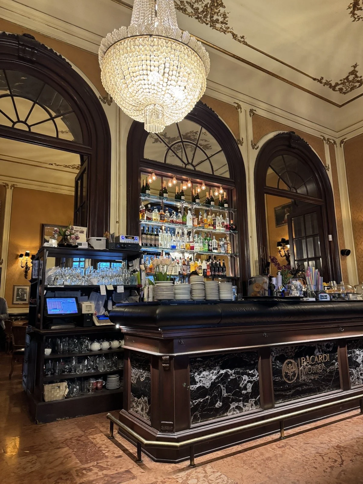 Muvesz cafe in Budapest on Andrassy Avenue