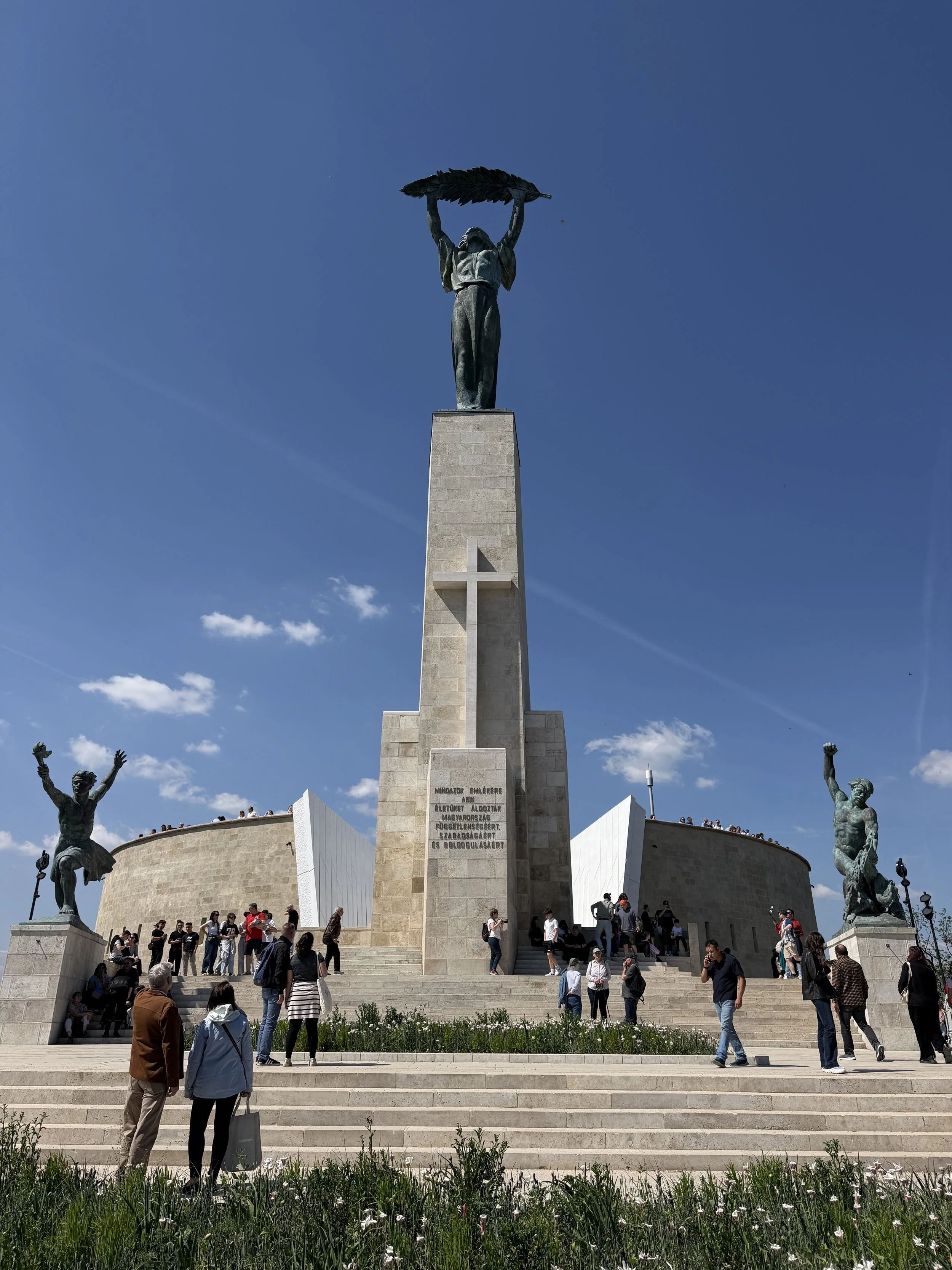 Liberty Statue (Szabadság-szobor) on Gellért Hill overlooking Budapest