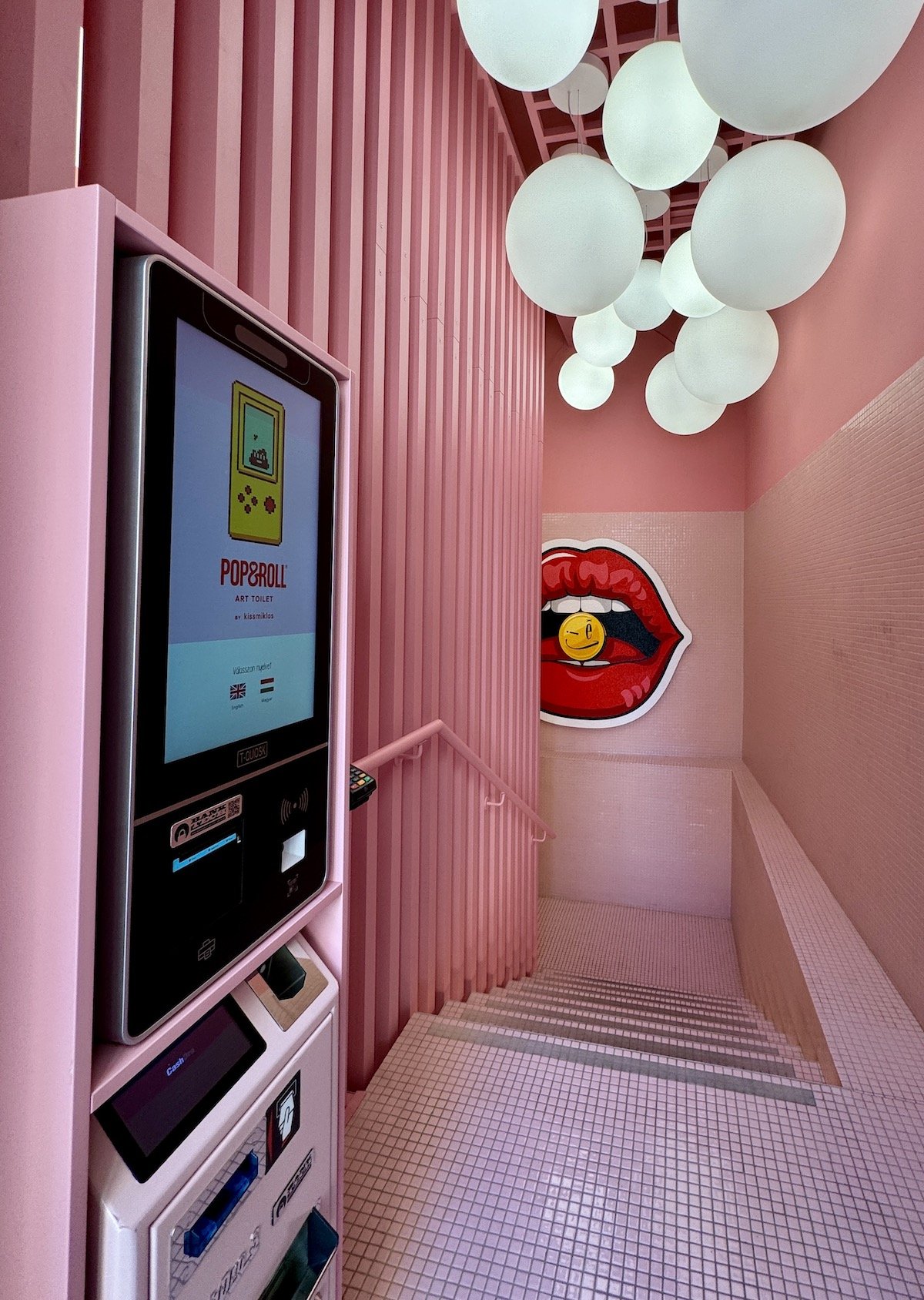 Toilet that you have to pay for in Budapest