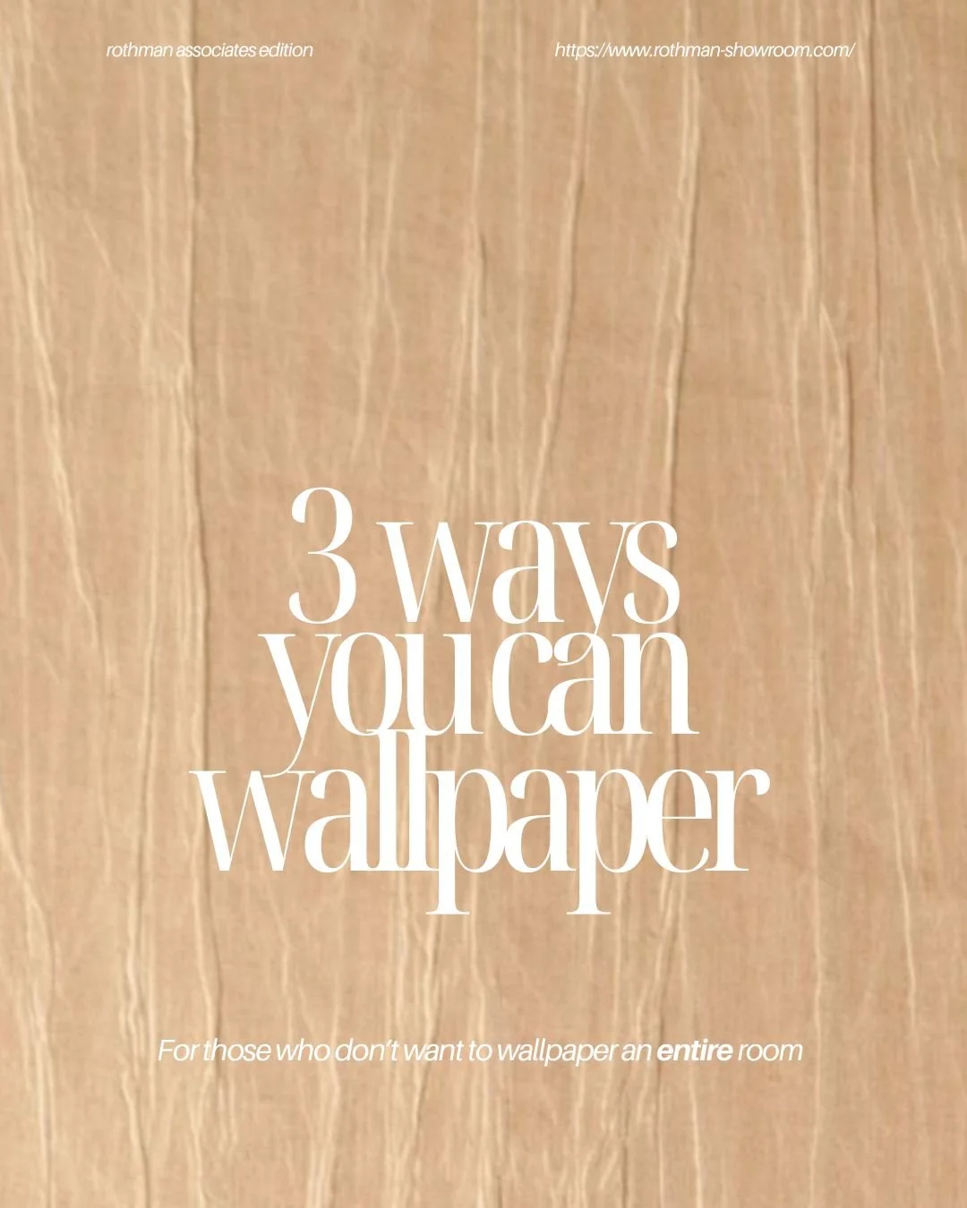 Who says wallpaper has to go everywhere? 💫
Slide to discover 3 ways  to bring pattern and personality into your space without covering every wall. 
Which one would you try first? 👀