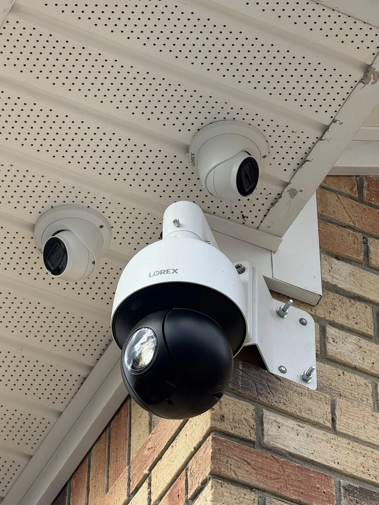 Lorex security cameras installed on a South Mississippi home