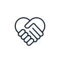 Icon of two hands shaking, representing agreement or partnership.