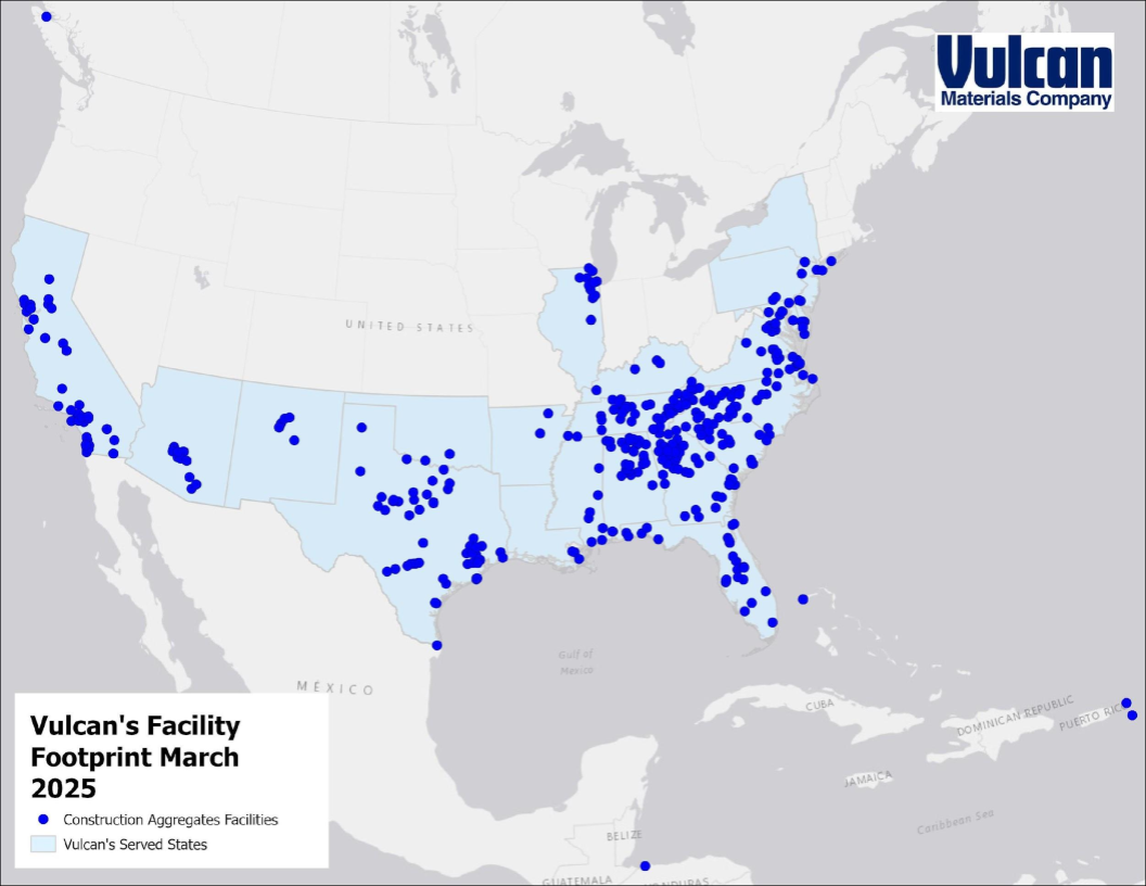 Edsall Road Aggregate Locations