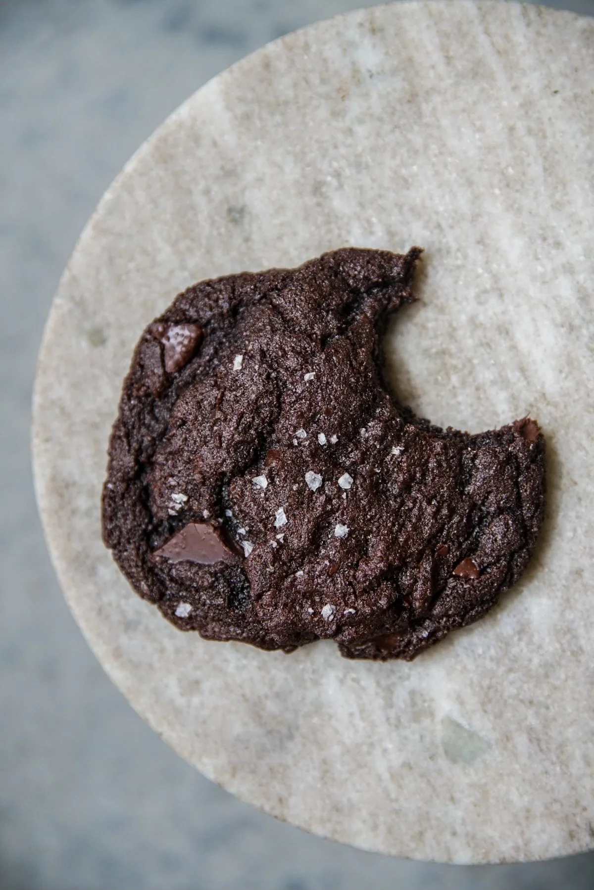 Vegan Double Chocolate Cookies w/ Rye &amp; Olive Oil