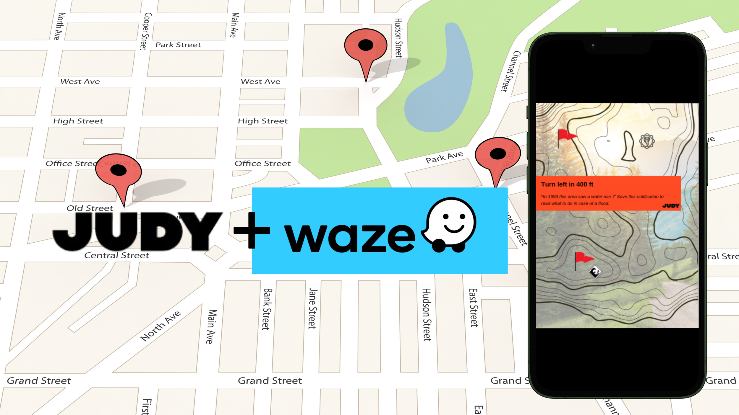 Judy x WAZE partnership feat Judy Mode