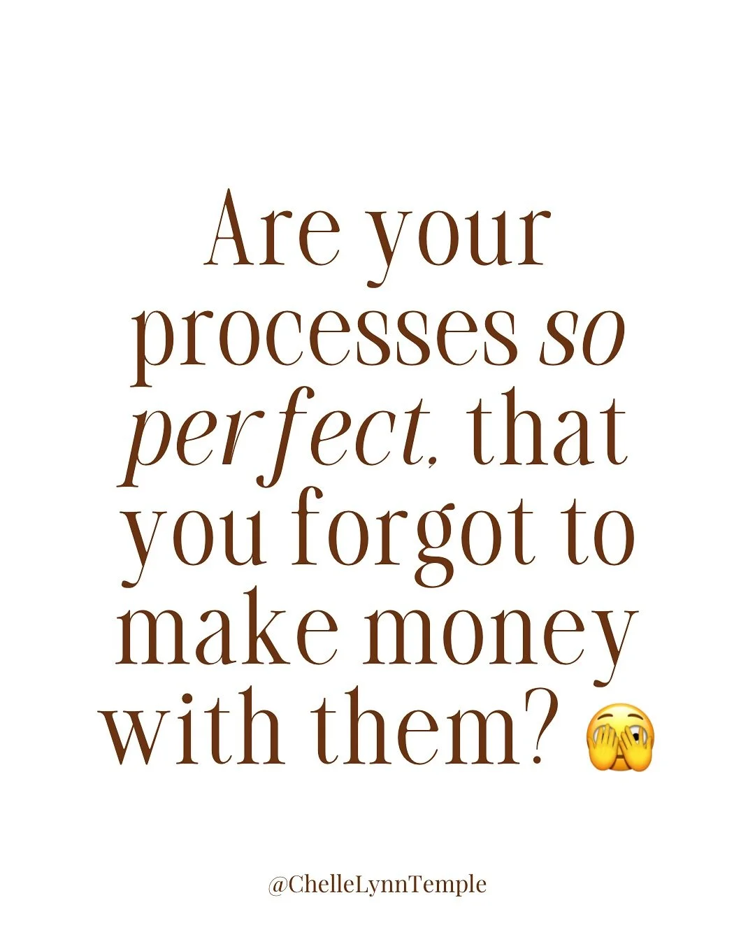 Oops! Are your processes so perfect, you forgot to make money with them? I hate when that happens 🫣🫠

Comment BRIEF ⬇️ for Monday&rsquo;s break down of what I&rsquo;m seeing behind the scenes (that&rsquo;s actually driving revenue growth). 👀

#lea