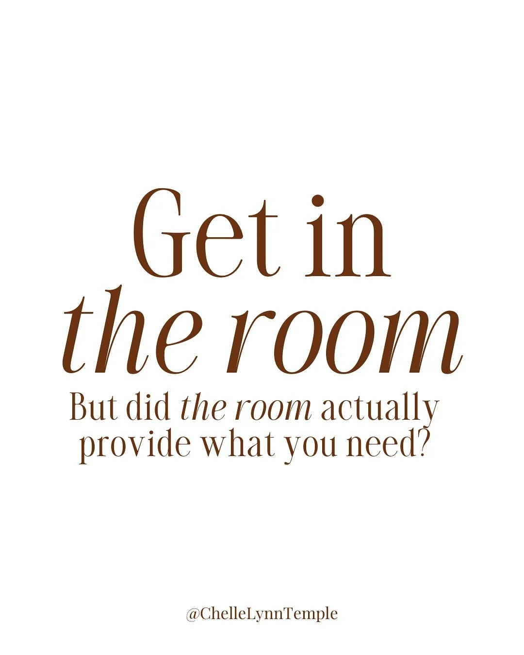 &ldquo;Get in the room. It&rsquo;s where the magic happens.&rdquo;🪄🦄

I absolutely believe this. Joining spaces with other visionaries creates something beautiful and necessary.

AND&hellip;there&rsquo;s something else equally beautiful and necessa