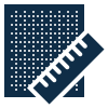 Icon of a paper and a ruler
