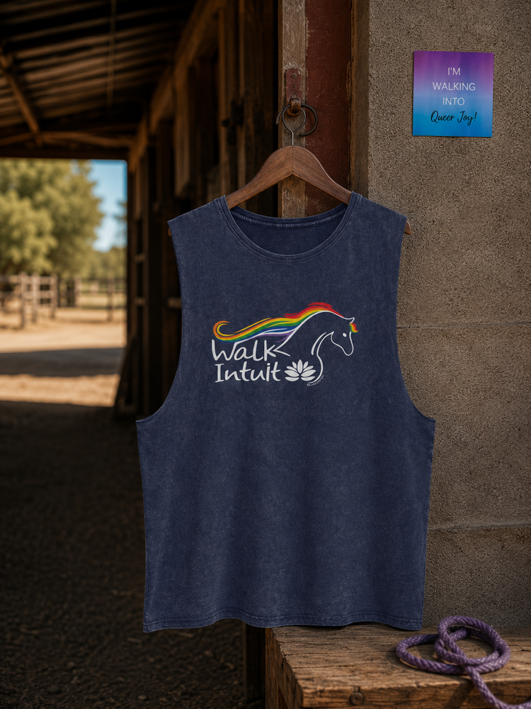 Limited Edition Walk Intuit Pride Tank in Blue Stone