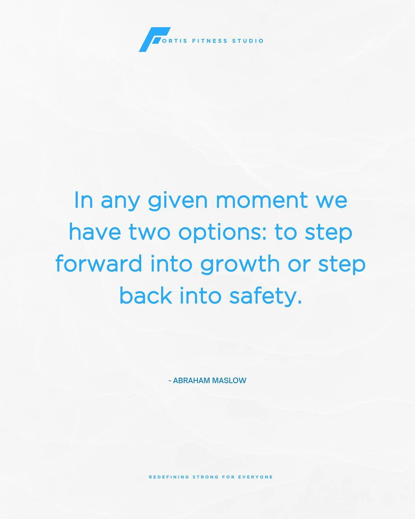 Growth can be scary, but it’s worth it to keep pushing forward! 
—
#fortisfitnessstudio #fortispowerlifting #redefiningstrong #motivationmonday