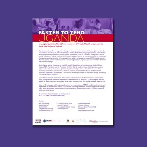 Faster to Zero, Uganda