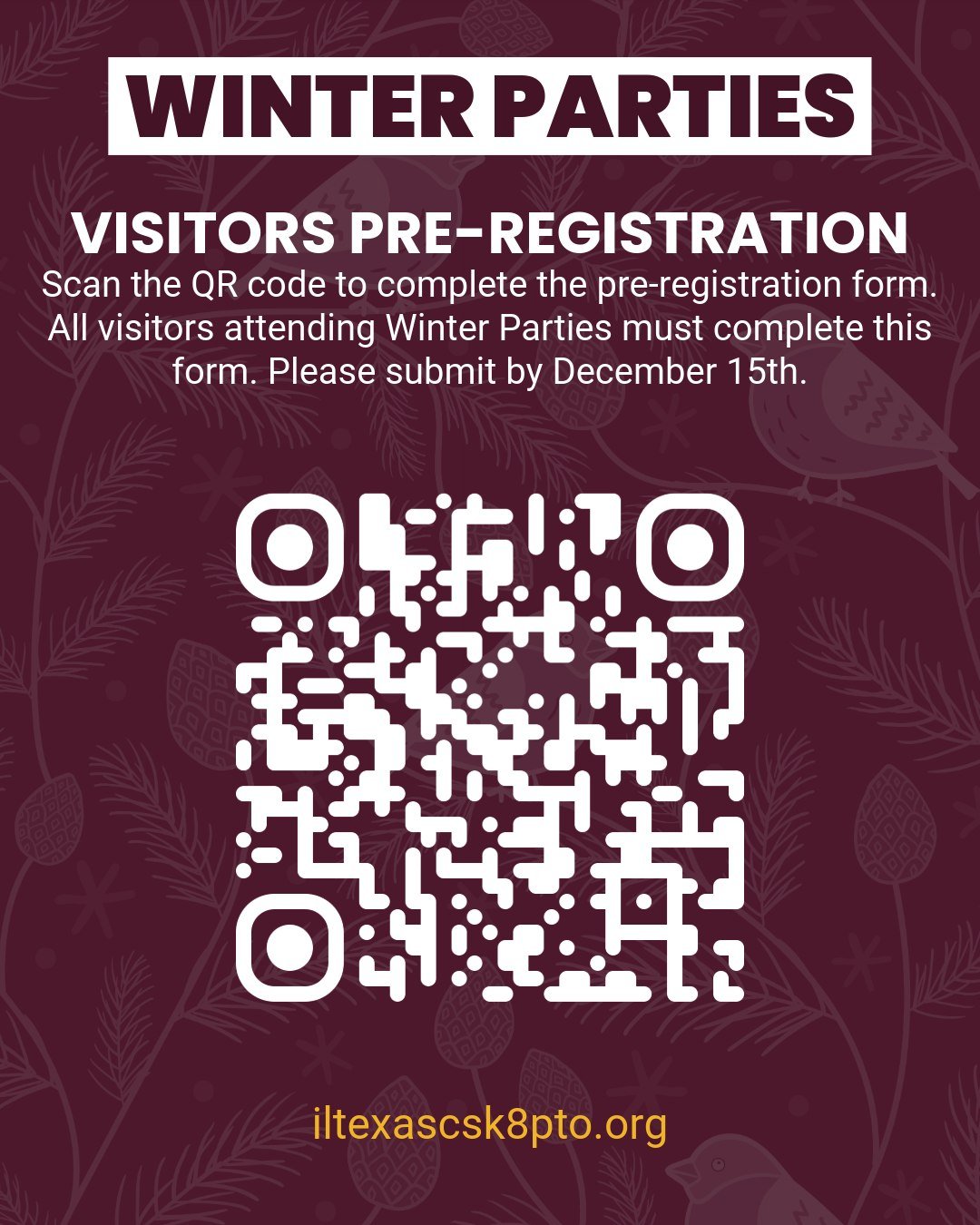 🎄❄️ Winter Parties are Almost Here! ❄️🎄
We&rsquo;re gearing up for a fun celebration to wrap up the semester, and ALL party information is now in one easy place!

Inside the link below you&rsquo;ll find:
✨ Grade-level party flyers
✨ Visitor pre-reg