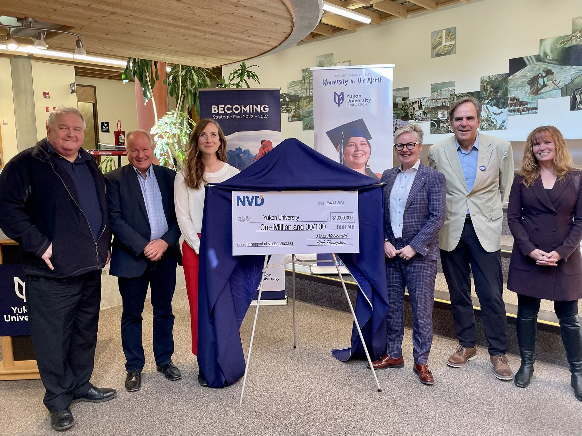 NVD donates $1M to YukonU; challenges business community to raise further $3M