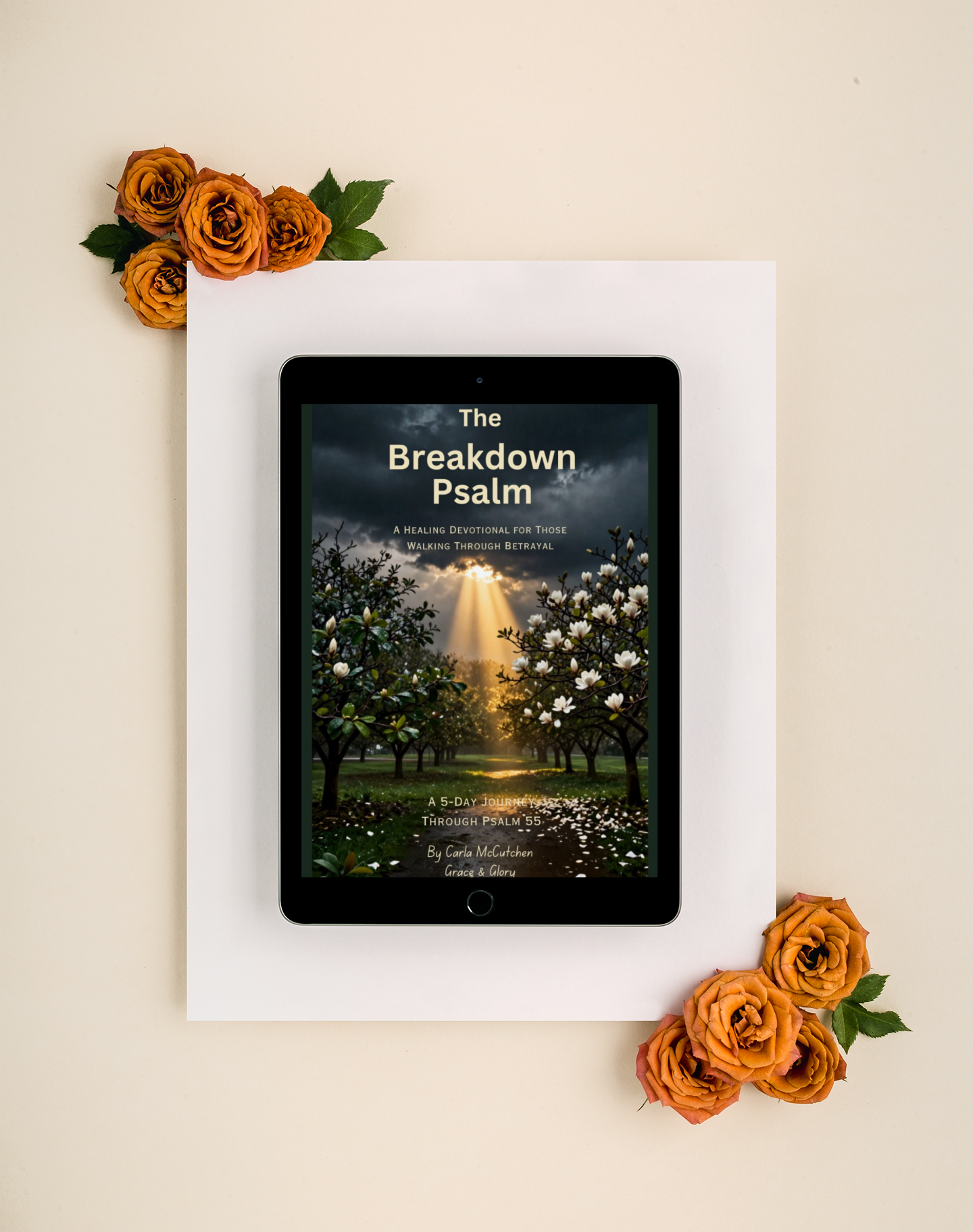 mockup-of-a-space-gray-ipad-on-a-white-cardboard-with-flowers-22550.png