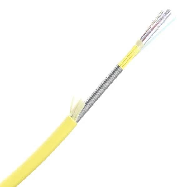 1 Fiber OS2 900um LSZH Indoor Armored Fiber Optic Cable